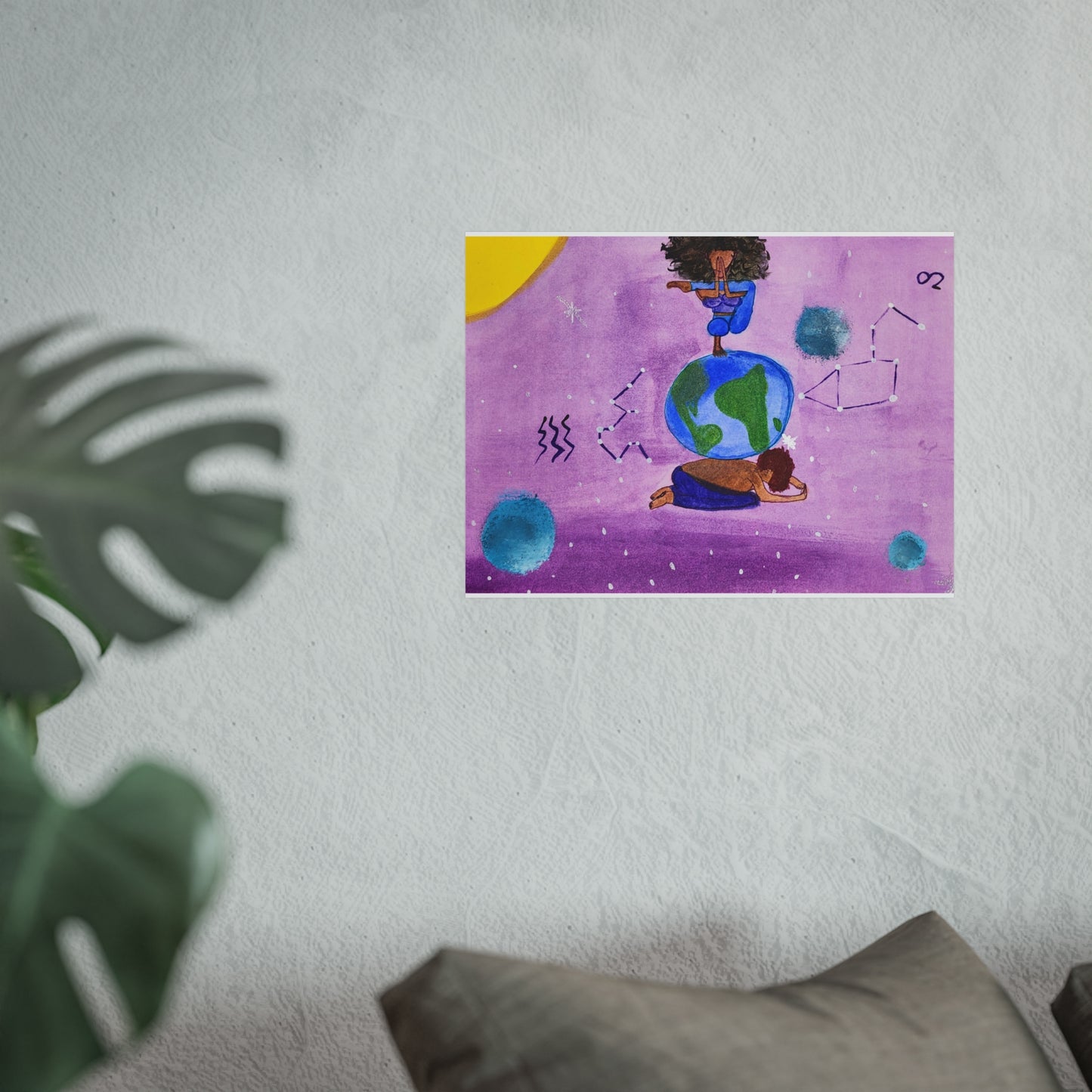 Art Print Aquarius and Leo