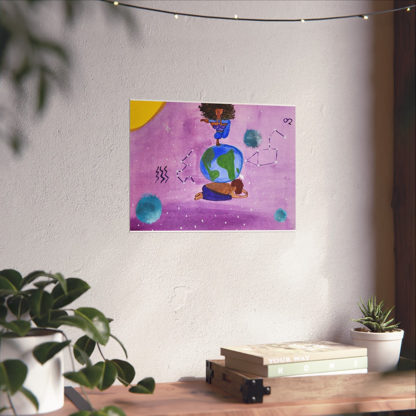Art Print Aquarius and Leo