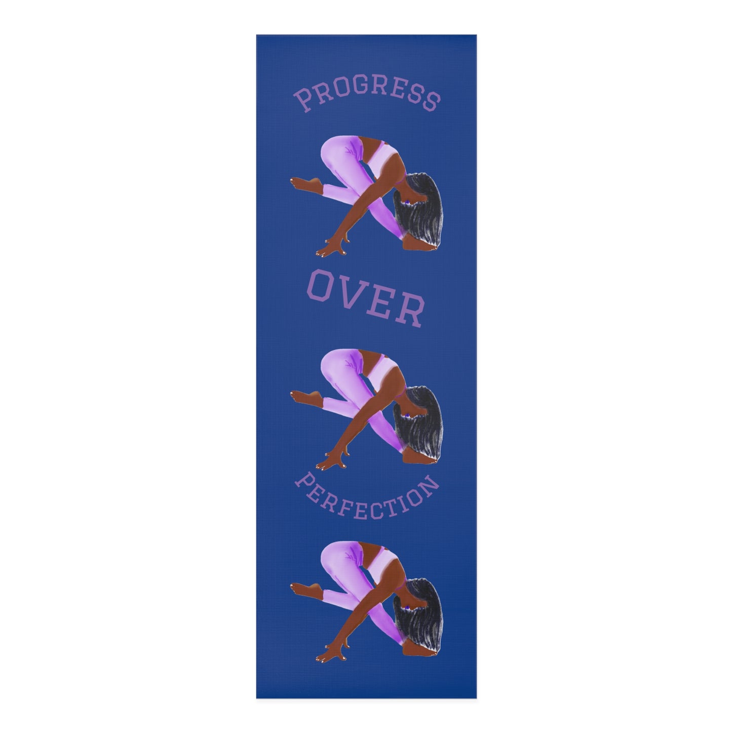 Progress Over Perfection Yoga Mat, Eco-Friendly Exercise Mat, Fitness Gift for Yogis, Mindfulness Practice
