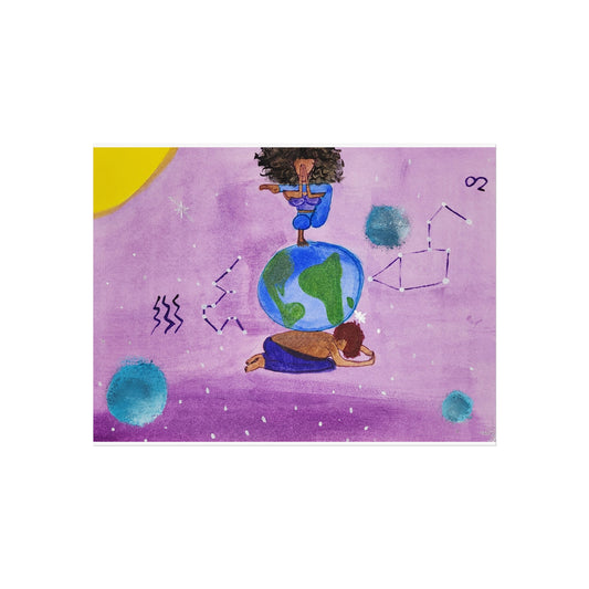Art Print Aquarius and Leo