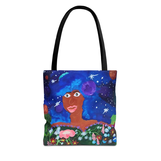 Cosmic Art Tote Bag, Colorful Canvas Bag, Statement Accessory, Gift for Art Lovers, Unique Shopping Bag, Reusable Grocery Tote