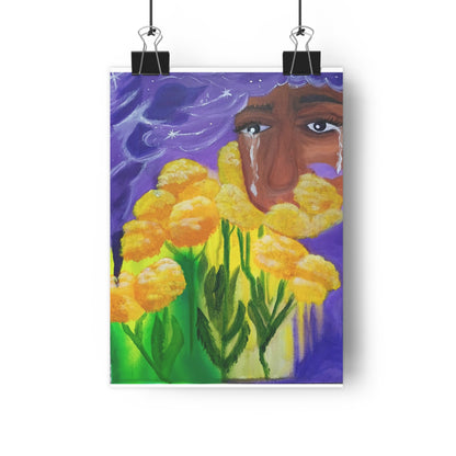 Blue Tansy Tears Giclée Art Print