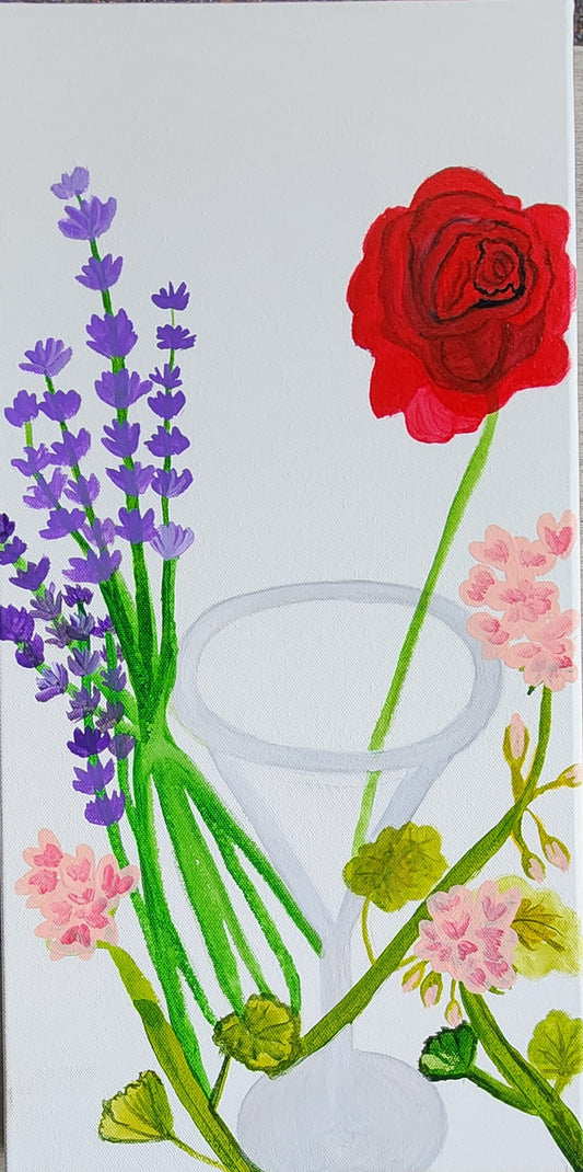 Diffuse Not Stirred Flowers Painting