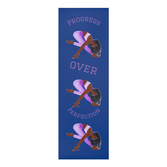 Progress Over Perfection Yoga Mat, Eco-Friendly Exercise Mat, Fitness Gift for Yogis, Mindfulness Practice