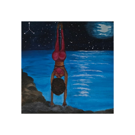 Cancer: Emotional Warrior in Shoulder Stand Art Print