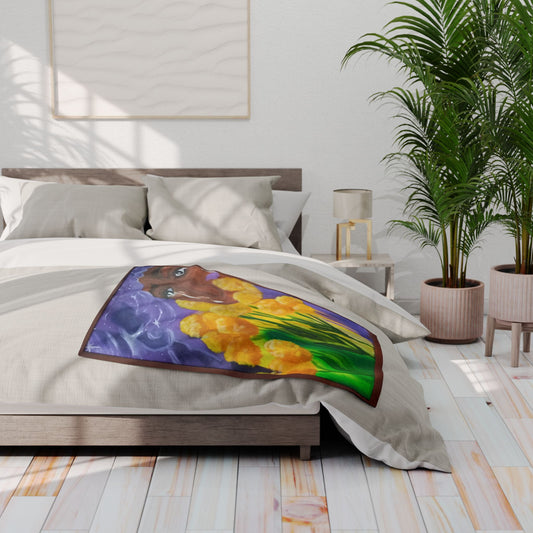 Arctic Fleece Blanket Blue Tansy Tears