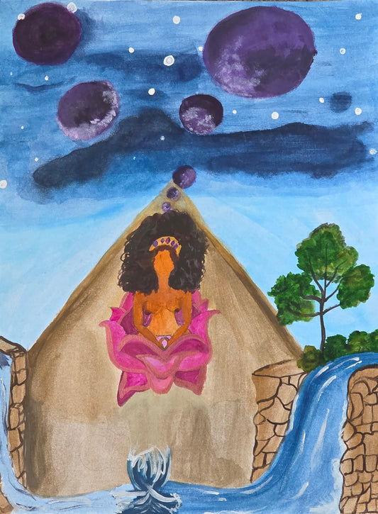 Lotus Levitate - Original Art