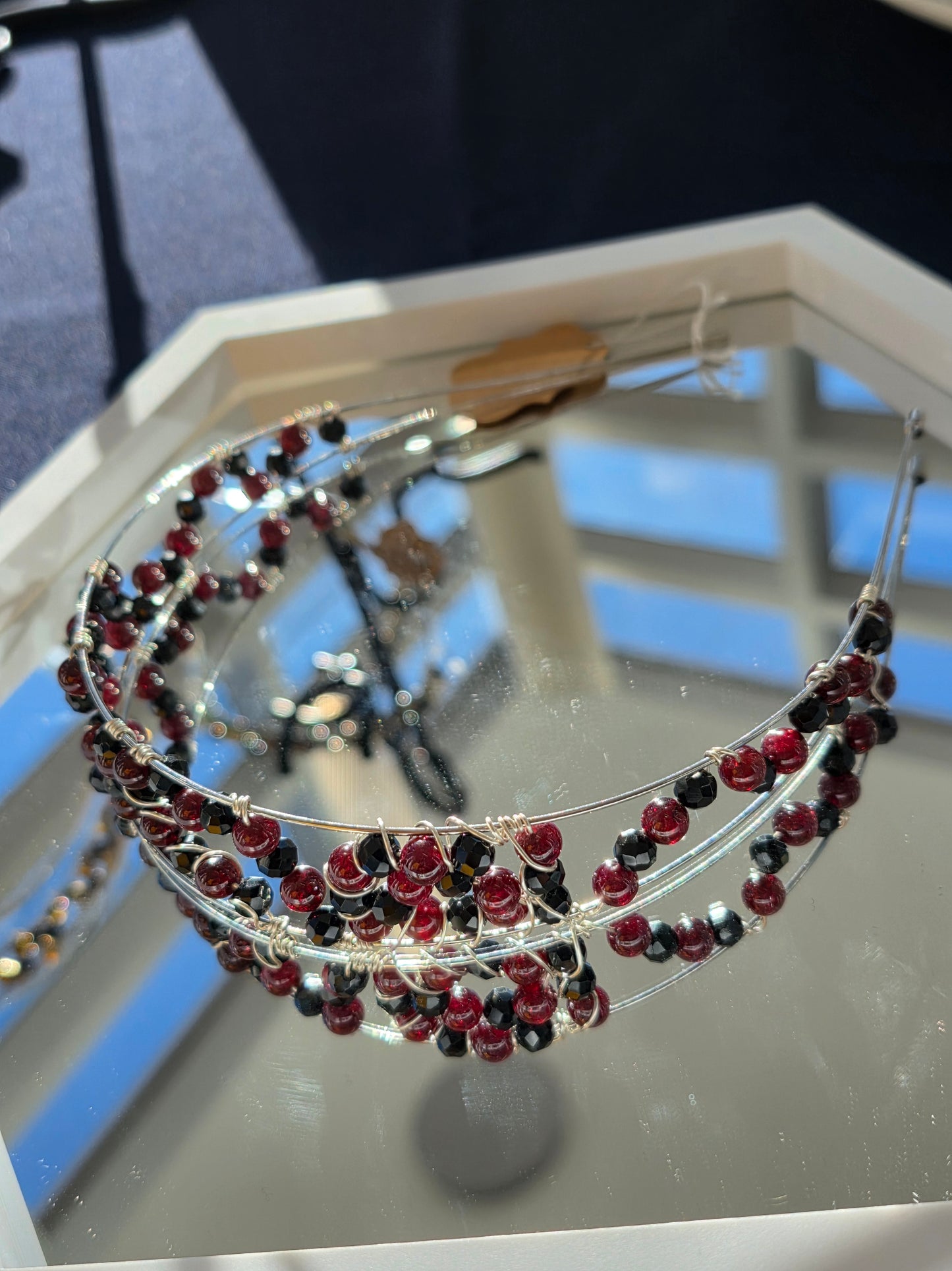 Red Garnet Crown Couture