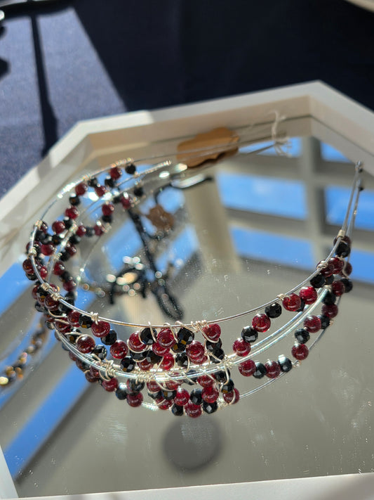 Red Garnet Crown Couture